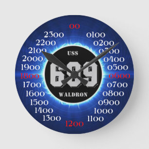 Horloge Ronde USS Waldron (DD-699)