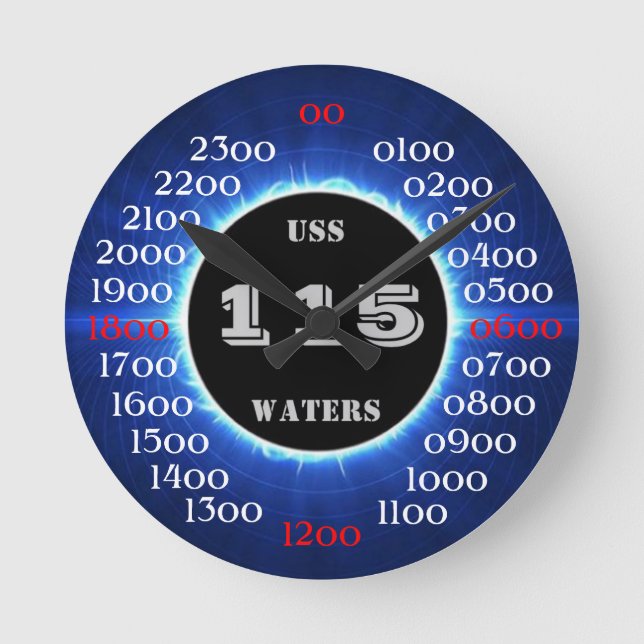 Horloge Ronde USS Waters (DD-115) (Recto)