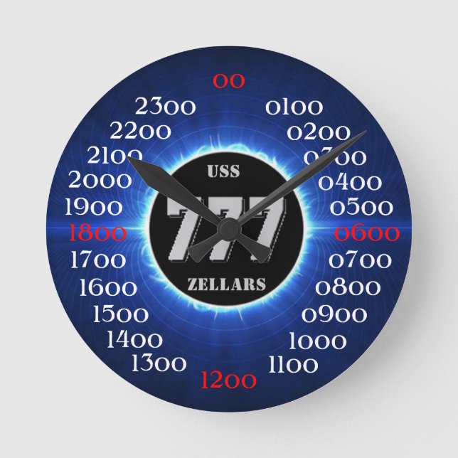 Horloge Ronde USS Zellars (DD-777) (Recto)