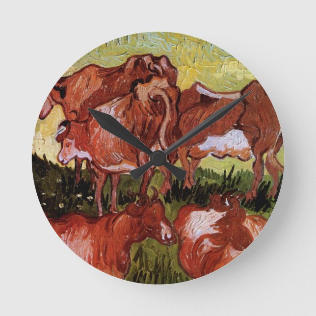 Horloge Ronde Vaches (après Jordaens) par Vincent van Gogh (Recto)