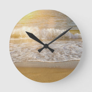 Horloge Ronde Vague au soleil -