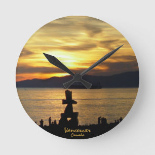Horloge Ronde Vancouver Clock Toxits Decor Vancouver Wall Clock