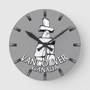 Horloge Ronde Vancouver Clock Toxits Decor Vancouver Wall Clock