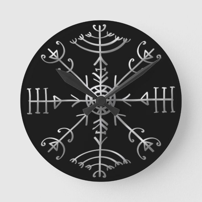 Horloge Ronde Veldismagn, Iceland, Protection, Rune, Magic (Recto)