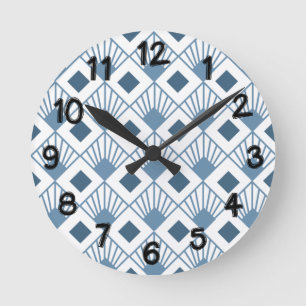 Horloge Ronde Ventilateurs Art déco
