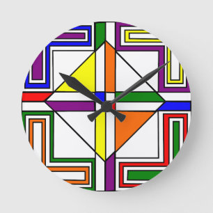 Horloge Ronde Verre Bauhaus