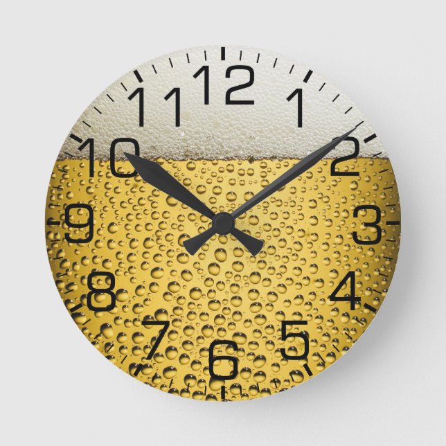 Horloge Ronde Verre de bière (Recto)