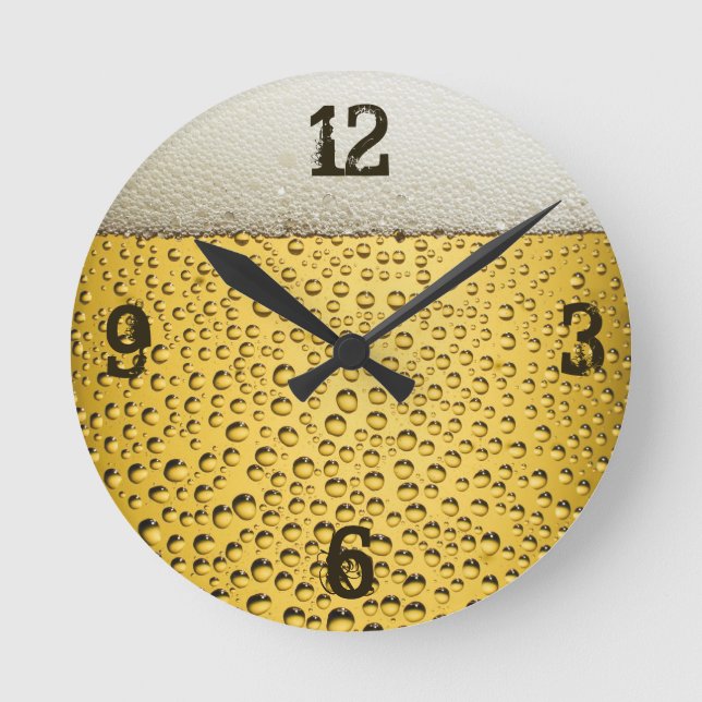 Horloge Ronde Verre de bière (Recto)