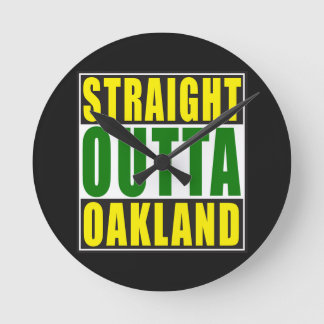 Horloge Ronde Vert droit d'Outta Oakland