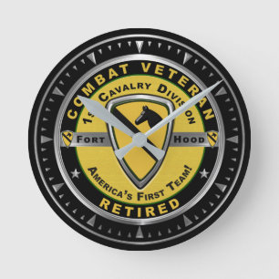 Horloge Ronde Vétéran de combat à la retraite de la 1re division