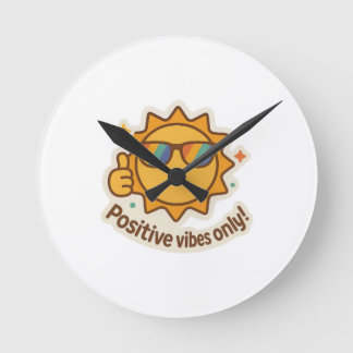 Horloge Ronde Vibes positives
