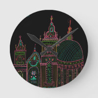Ville lueur brillant Neon noir