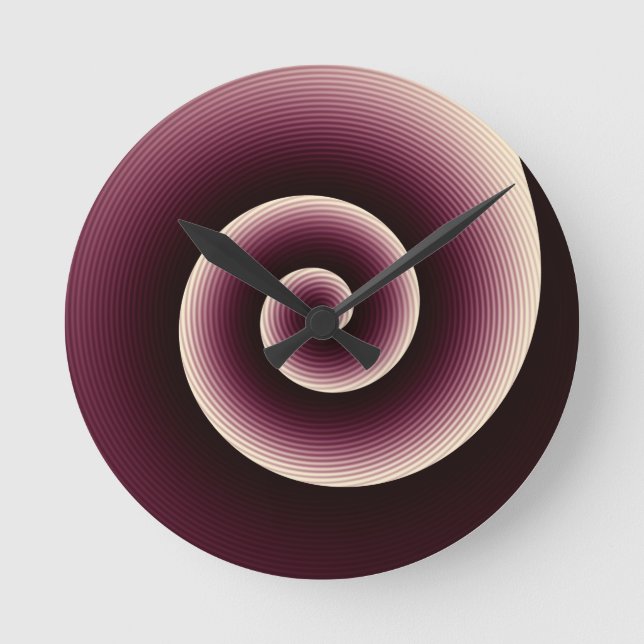 Horloge Ronde Vin Red Twirl (Recto)