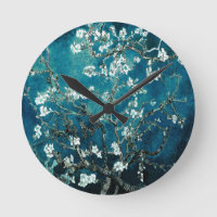Vincent Van Gogh Almond Blossoms Dark Turquoise