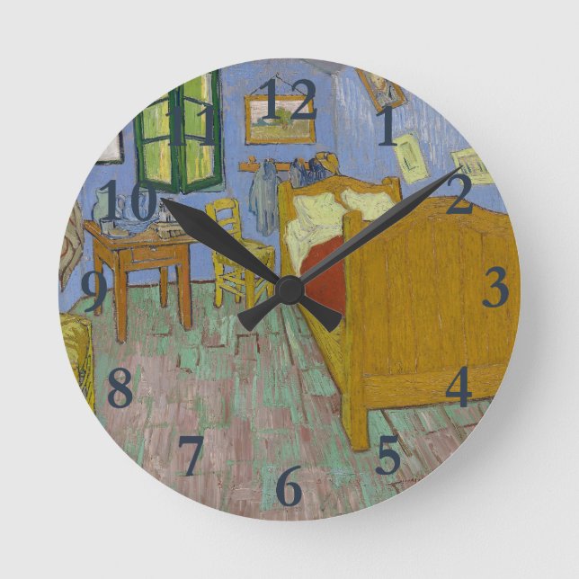 Horloge Ronde Vincent Van Gogh Bedrome Painting (Recto)