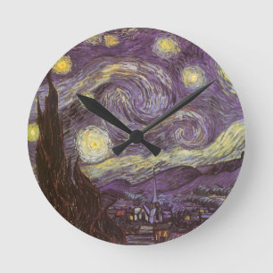 Horloge Ronde Vincent van Gogh - La Nuit étoilée