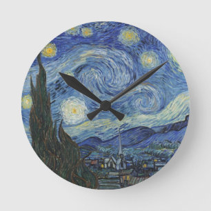 Horloge Ronde Vincent van Gogh  La Nuit étoilée, juin 1889