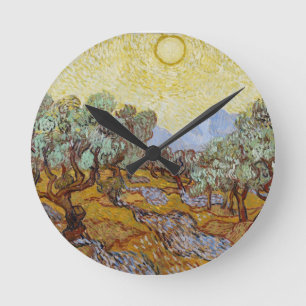 Horloge Ronde Vincent van Gogh Olive Trees, 1889