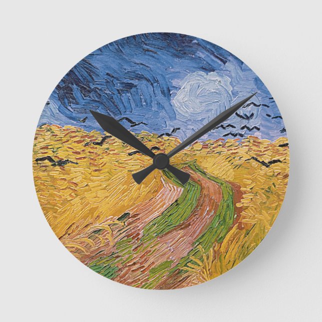 Horloge Ronde Vincent van Gogh | Wheatfield with Crows, 1890 (Recto)