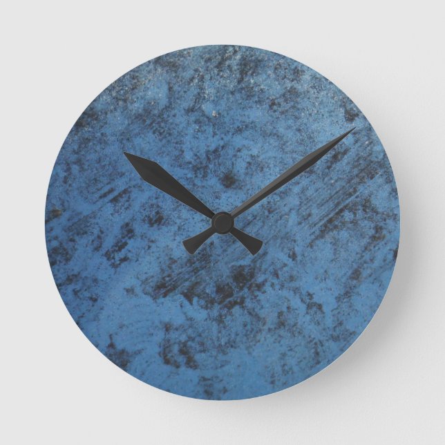 Horloge Ronde Vintage bleu clair (Recto)