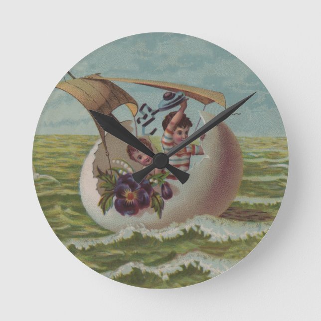 Horloge Ronde Vintage Easter (Recto)