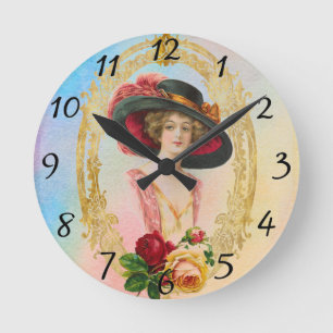 Horloge Ronde Vintage French Clock