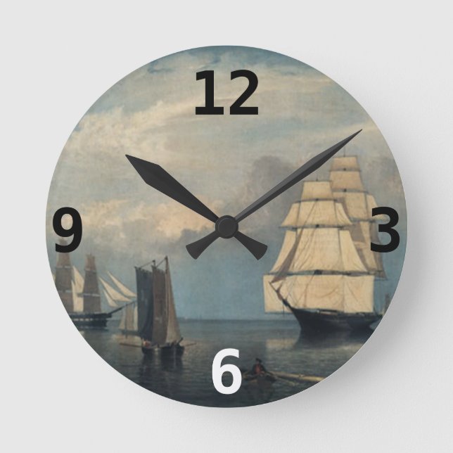 Horloge Ronde Vintage ships clock (Recto)