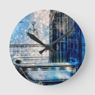 HORLOGE RONDE VINTAGE SHOWER BATH 3
