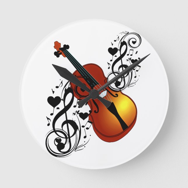 Horloge Ronde Violin, Lover at Heart_ (Recto)