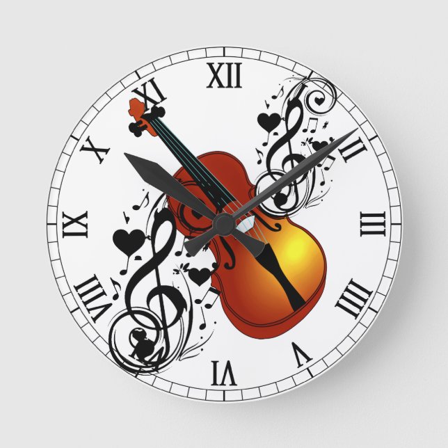 Horloge Ronde Violon, mon Love_ (Recto)