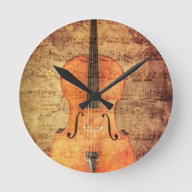 Horloge Ronde Violoncelle (Recto)