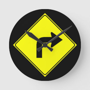 Horloge Ronde Virage à droite uniquement