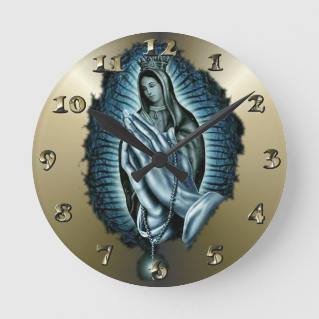Horloge Ronde Virgin Mary Prayer (Recto)
