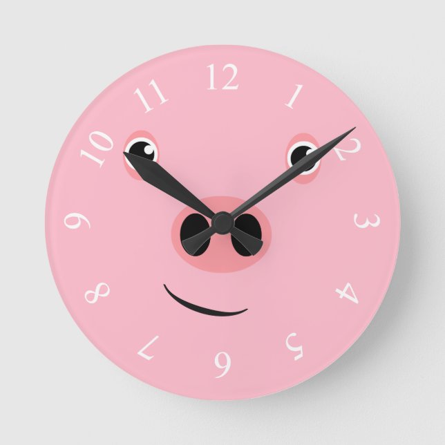 Horloge Ronde Visage de porc (Recto)