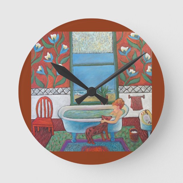 Horloge Ronde Visiteur à l'horloge de Bathtime (Recto)