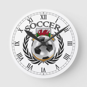 Horloge Ronde Vitesse de fan du football 2016 du Pays de Galles