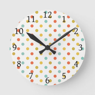 Horloge Ronde Voir les Pois des points