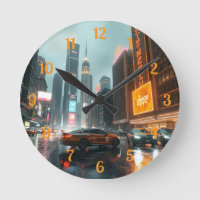 Voitures Cyberpunk City Skyscrapper