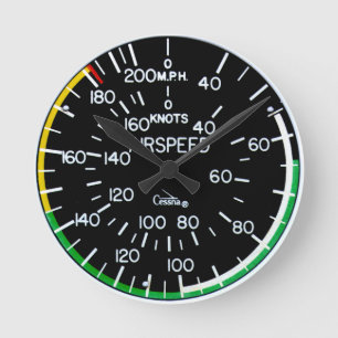 Horloge Ronde Vol de l'indicateur de vitesse