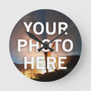 Horloge Ronde Votre Photo Ici