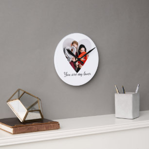 Horloge Ronde Vous êtes mon amant – Conception de cœur romantiqu