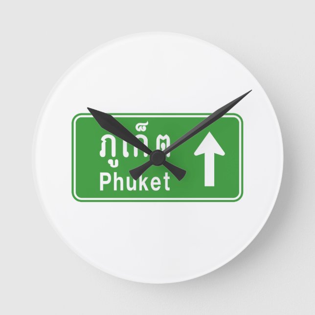 Horloge Ronde Voyage à Phuket ⚠ véhicule routier thaïlandais ⚠ (Recto)
