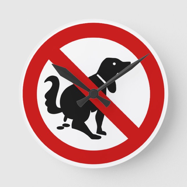 Horloge Ronde VOYAGE ⚠ THAÏE NO DOG Fouling ⚠ (Recto)