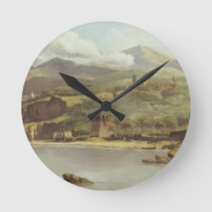 Horloge Ronde Vue de Vico Estense de Sorrente regardant vers