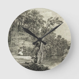 Horloge Ronde Vue du printemps pétrificateur communément appelé 