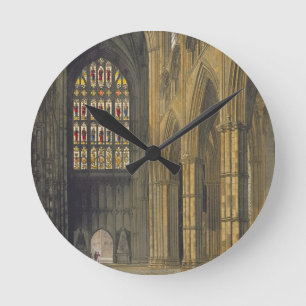 Horloge Ronde Vue intérieure d'Abbaye de Westminster regardant