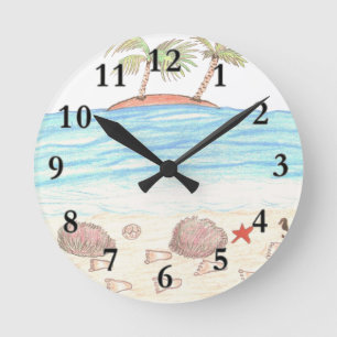 Horloge Ronde Wacky beach
