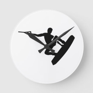 Horloge Ronde Wakeboarder