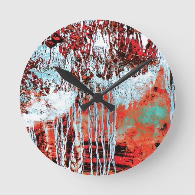 Horloge Ronde Wall Clock – Corrosion Pulse (Recto)