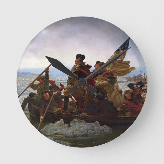 Horloge Ronde Washington Crossing the Delaware (Recto)